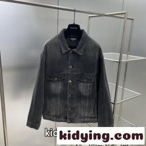 バックプリント オーバーサイズ デニムジャケット バレンシアガ コピー ジャケット コピー ユニセックスkid260Xf85z