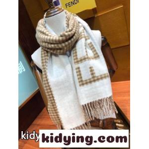 ウール カシミア ロゴ チェック柄 フェンディ コピーブランド スカーフ コピー 30*180CM マフラーkid26G1nGTb