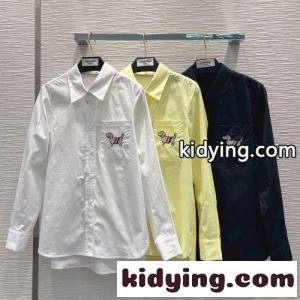 カジュアル 合わせやすい トムブラウン コピー シャツ コピー 長袖 コットン 刺繍入りkid26au81Xf