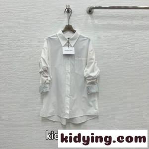 カジュアル オーバーサイズ クリスタル付 コットン アレキサンダーワング シャツ コピー ホワイトkid26byq4Lf