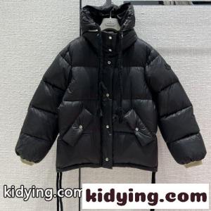 moncler スーパーコピー 1952 ショート モンクレール スーパーコピー ダウンジャケット コピー フード付 カジュアル アウター ブラックkid261PDu8z