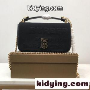 ホースフェリー おしゃれ コンパクト ローラ バーバリー コピー バッグ コピー クロスボディバッグ ブラックkid26WLHHPr
