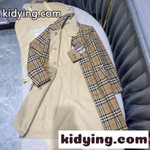 リバーシブル 着回し チェック バーバリー コピー トレンチコート コピー レディース ロング丈kid26T9HT5j