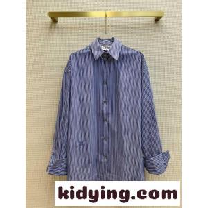 定番 ストライプ ゆったり コットン ロエベ スーパーコピー シャツ コピー 長袖 レディース トップスkid26H5buqq