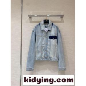 ユニセックス 定番 人気 デニムジャケット ロエベ ブランド コピー ジャケット コピー 長袖 合わせやすいkid26zaKHzy