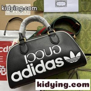 gucci コピー×コピー adidas コラボ ロゴ ボストンバッグ グッチ コピー バッグ コピー 人気 おしゃれ ブラックkid26qOHrme