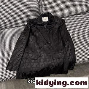 高級感溢れる FFロゴ シルク フェンディ ブランド コピー ジャケット コピー レディース カジュアル 通勤kid26LvyKPn