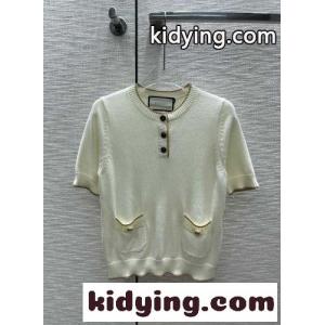 人気 快適 コットン ラメ ニット Tシャツ グッチ コピー セーター コピー レディース 半袖 クルーネックkid26r45jiy