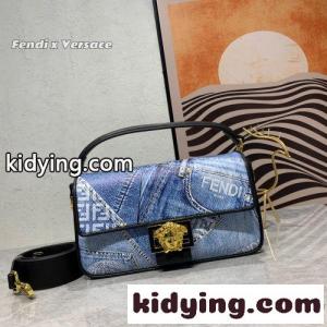 versace スーパーコピー x fendi スーパーコピー フェンダーチェ バゲット ショルダーバッグ デニム フェンディ スーパーコピー バッグ 人気 コピーkid26e0f4fa