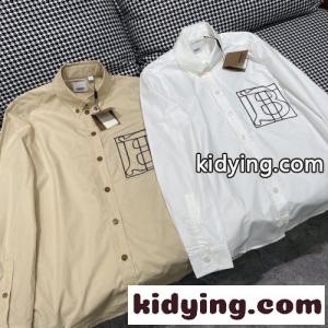 人気 モノグラムモチーフ コットンポプリン シャツ バーバリー コピー シャツ コピー 長袖 トップスkid26qCGHbi