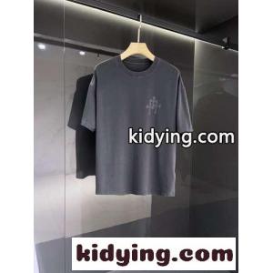 ゆったり リラックス クルーネック クロムハーツ コピー 半袖Tシャツ コピー コットン トップスkid26Pvq85b