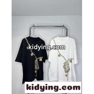 可愛い プリント クルーネック ゆったり 快適 シャネル ブランド コピー tシャツ コピー 半袖 トップスkid26fa4Prm