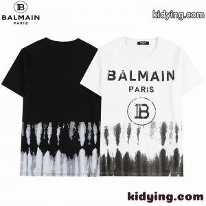 カジュアル 個性的 プリント 半袖 クルーネック バルマン コピー Tシャツ コピー 合わせやすいkid26uGbKDq
