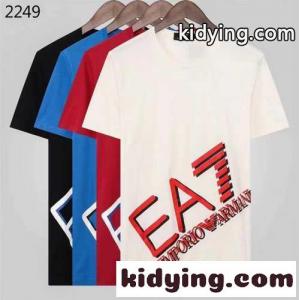 メンズ 半袖 トップス ロゴ プリント アルマーニ スーパーコピー tシャツ コピー クルーネック 着心地いいkid269rWTfi