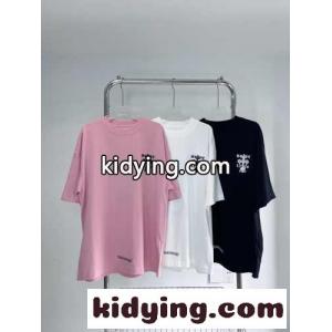 おしゃれ トレンド ビッグシルエット クロムハーツ ブランド コピー 半袖Tシャツ コピー ロゴ 定番 合わせやすいkid26eWzq0b