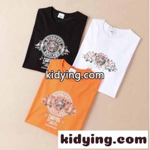 ベーシック おしゃれ プリント クルーネック バーバリー コピー 半袖Tシャツ コピー 合わせやすい 快適 トップスkid26DKPDay