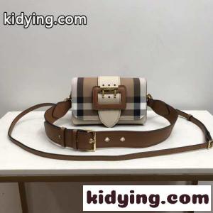 THE BUCKLE - HOUSE チェック レザー コンパクト お洒落 バーバリー コピーブランド バッグ コピー ショルダーバッグkid268X5XDq