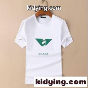 着回し力抜群 ロゴ プリント tシャツ プラダ スーパーコピー 半袖tシャツ コピー 人気 定番 シルケット加工 快適kid26bqi8Pj