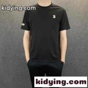 優しい肌触り シンプル クルーネック バーバリー コピーブランド 半袖Tシャツ コピー メンズ 夏 定番 トップスkid26KnSb8D