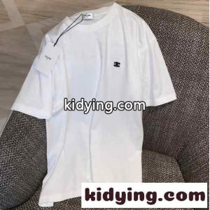 シンプル おしゃれ ロゴ クルーネック セリーヌ コピー tシャツ コピー 半袖 3色あり トップスkid261PXXfy