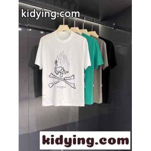 カジュアル マスターマインド・ジャパン 半袖Tシャツ コピー ファッション 目を引く 個性的 ダメージ加工 プリントkid26LTLDGD