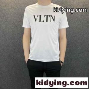 3色あり クルーネック VLTN 柔らかい ヴァレンティノ スーパーコピー Tシャツ コピー 着心地いい 春夏 半袖 トップスkid26uKD81z