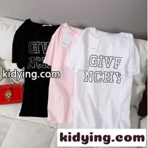 シンプル ロゴ プリント 3色あり ジバンシィ ブランド コピー Tシャツ コピー コットン カジュアル おしゃれ トップスkid269bGn4j