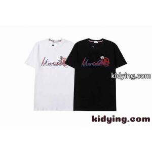 ベーシック カジュアル 春夏 定番 刺繍 クルーネック モンクレール コピー tシャツ コピー 半袖 トップスkid26H91jei