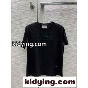 カジュアル 春夏飽きのこない 定番 クルーネック シャネル コピー tシャツ コピー 半袖 トップス レディースkid26aGn89b