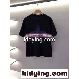 ユニセックス シンプル プリント 春夏 コットン クリスチャン・ディオール コピー Tシャツ コピー 半袖 トップス クルーネックkid26umOvyi
