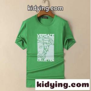 カジュアル プリント 着心地抜群 ヴェルサーチ コピーェ 半袖Tシャツ コピー 定番 クルーネック 春夏 トップス メンズkid26XH51bm