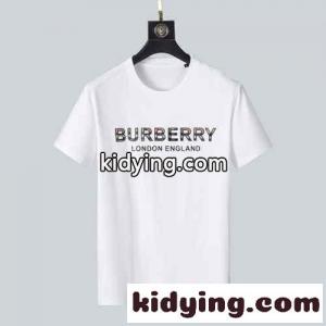 着心地いい バーバリー ブランド コピー 半袖Tシャツ コピー メンズ トップス シンプル おしゃれ クルーネック ホワイト ブラックkid26Sj0bmu