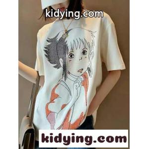 注目される 千と千尋の神隠し オーバーサイズ ロエベ コピー tシャツ コピー 半袖 刺繍 レディース トップスkid26CuaKHb