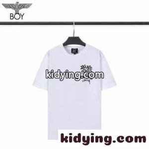 ベーシック 春夏 定番 プリント クルーネック ボーイロンドン 半袖Tシャツ コピー カジュアル おしゃれ トップスkid26KDuamu