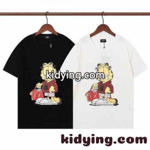 春夏 定番 おしゃれ クルーネック プリント フェンディ ブランド コピー Tシャツ コピー 半袖 トップス カジュアル ホワイト ブラックkid26XjGXfC