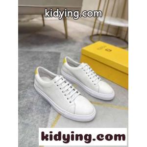 ベーシック ローカット レザー レースアップ フェンディ ブランド コピー スニーカー コピー メンズ 滑り止め カジュアルジューズkid26ne81ze