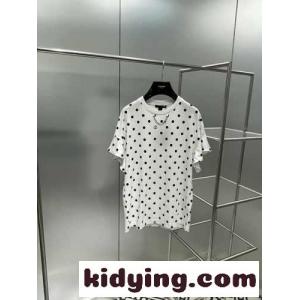 定番 おしゃれ 可愛い ドット柄 柔らかい 快適 レディース ルイ・ヴィトン Tシャツ コピー 半袖 トップスkid269n0jmm