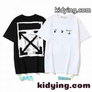 カジュアル ゆったり ロゴ プリント クルーネック オフホワイト コピー tシャツ コピー 人気 おしゃれ 着心地いいkid26qeSnGD
