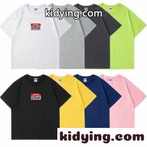 選べる8色 クルーネック ロゴ シンプル おしゃれ 半袖 春夏 トップス シュプリーム コピー tシャツ コピー 人気kid26y4byuC