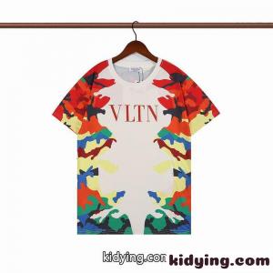おしゃれ 半袖 トップス 春夏 人気 プリント クルーネック ヴァレンティノ コピー Tシャツ コピー カジュアル 個性的kid26CequGD