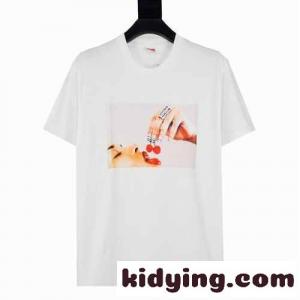 シンプル プリント シュプリーム コピー tシャツ コピー カジュアル 着心地いい トップス 個性的 おしゃれ クルーネック 半袖kid268vSvGf