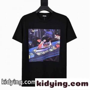 おしゃれ カジュアル 人気 シュプリーム スーパーコピー tシャツ コピー コットン 着心地いい プリント クルーネック定番 春夏 トップスkid268j4TLb