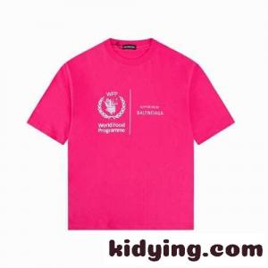 合わせやすい 春夏 トップス 定番 クルーネック プリント バレンシアガ コピー 半袖tシャツ コピー カジュアルkid26y8HrOr