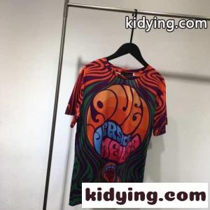 大注目 オーバーサイズ 体型カバー プリント 人気 ヴェルサーチ コピーェ 半袖Tシャツ コピー 春夏 新作 クルーネック トップスkid26Dm4jiq