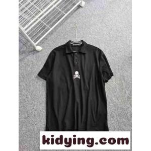 おしゃれ カジュアル コットン 着心地いい ポロシャツ マスターマインド・ジャパン 半袖Tシャツ コピー ブラックkid26m8r0nC