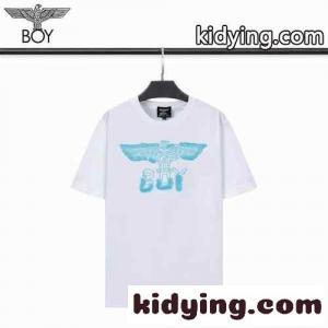 カジュアル トップス クルーネック ロゴプリント ボーイロンドン 半袖Tシャツ コピー おしゃれ 肌に優しい 快適kid26e0P9Tr