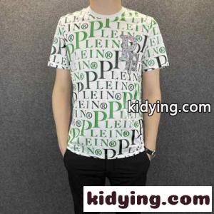 ロゴプリント クルーネック フィリッププレイン 半袖Tシャツ コピー 着心地いい メンズ 春夏 人気 トップスkid26PTr8jy