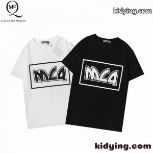 シンプル 合わせやすい クルーネック プリント アレキサンダー・マックイーン 半袖Tシャツ コピー 定番 カジュアル 快適kid26K1HLLv