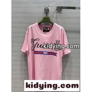 おしゃれ レディース 男女兼用 快適 グッチ コピーブランド 半袖Tシャツ コピー カジュアル 定番 プリント クルーネック ゆったり コットンkid26Kn01zq