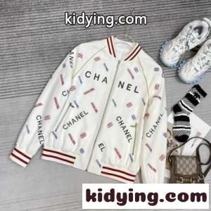 オシャレ 可愛い シャネル コピー ジャケット レディース コピー ロゴ カジュアル 合わせやすい アウターkid26KHPHve
